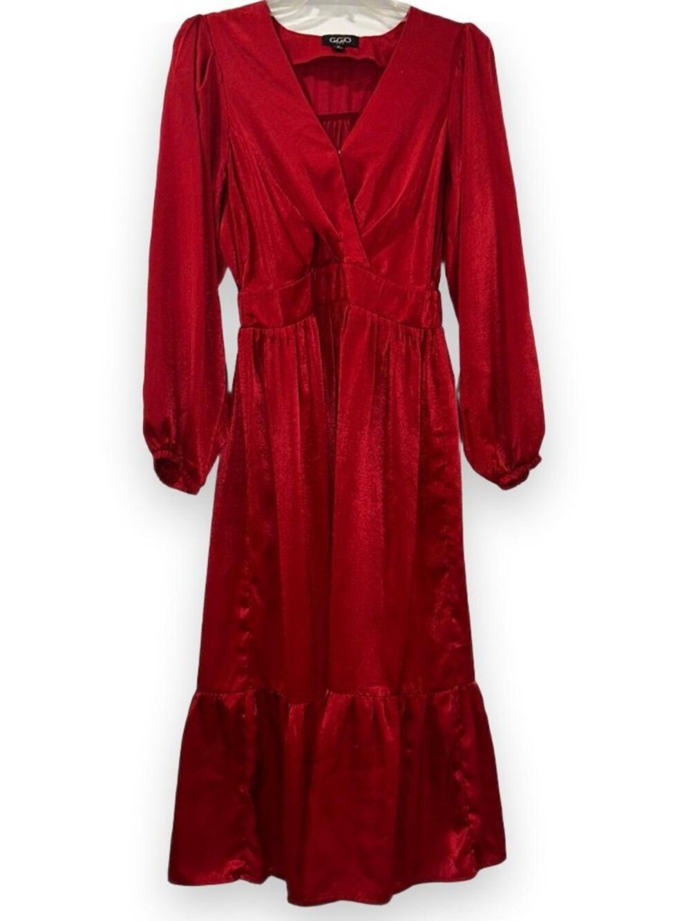 GiGio Red Long Sleeve Dress Women's Small